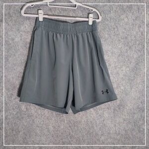 Under Armour Men‎ Shorts S Gray Loose Drawstring Pocket Quick Dry Athleisure Gym